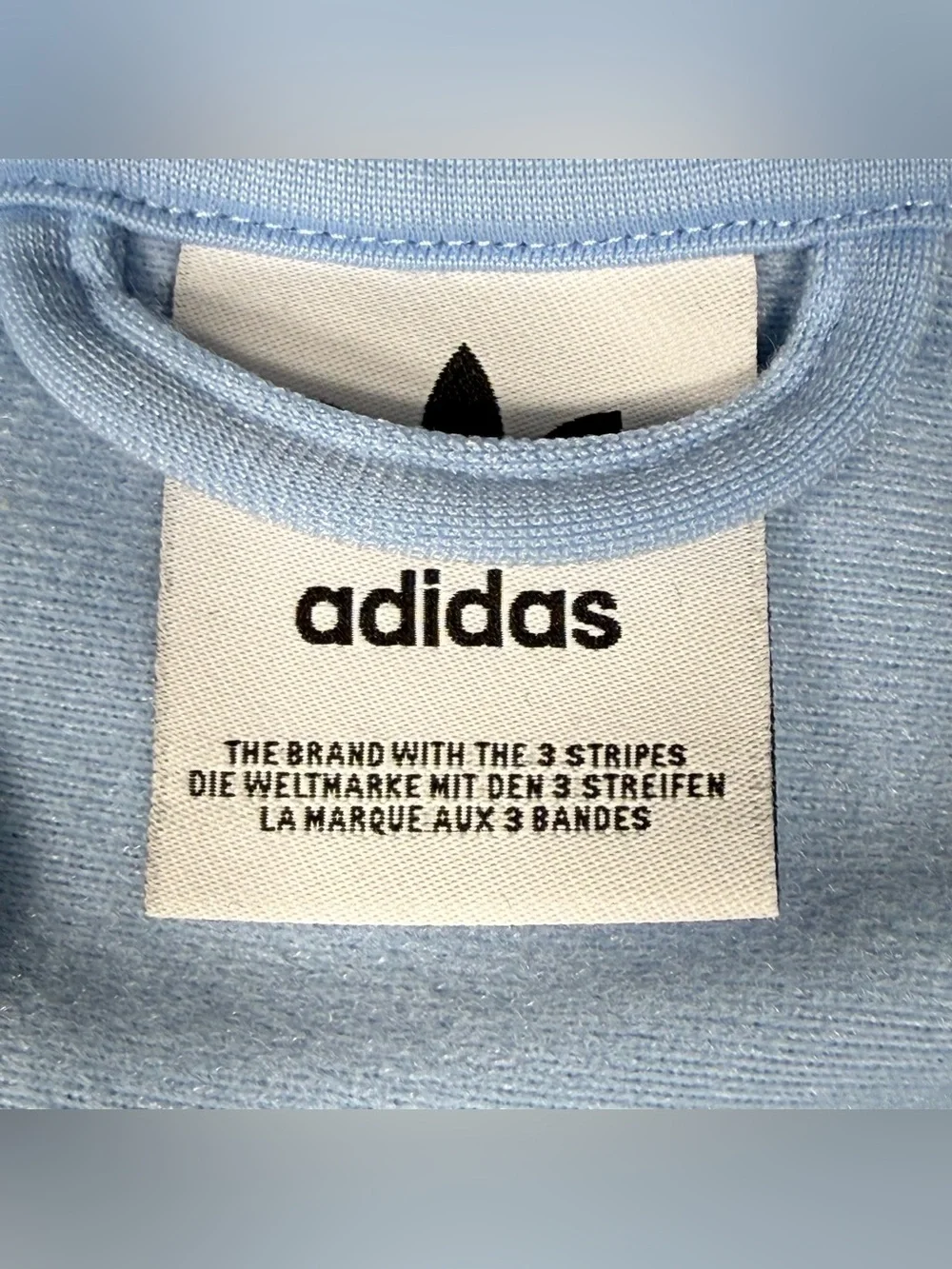 adidas Kids XL Original Superstar Top Full Zip Lightweight Track Jacket SkyBlue